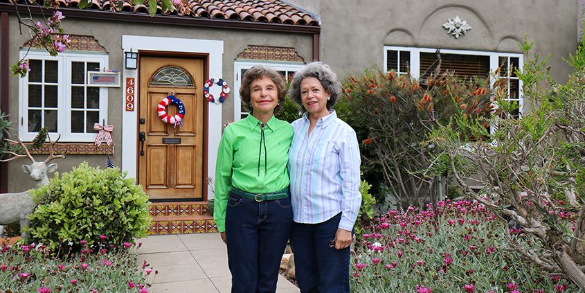 Joy August's winning landscape design is perfectly suited to the historic 1925 La Mesa home shared with her spouse, Marta Luisa Sclar. Photo: Helix Water District