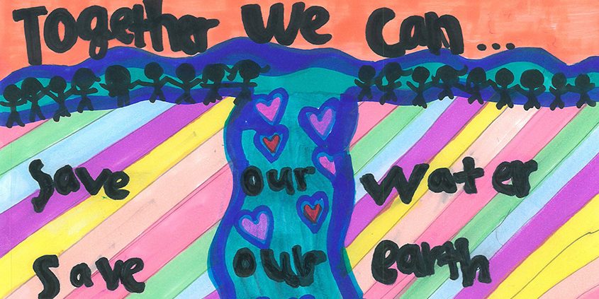 Fourth grade student Amara Drosi is one of ten winners in the 2023 Sweetwater Authority Student Poster Contest. Photo: Sweetwater Authority