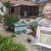 Retired nurse Lois Scott's winning makeover transformed her El Cajon home's front yard into "Nana's Garden." Photo: Otay Water District