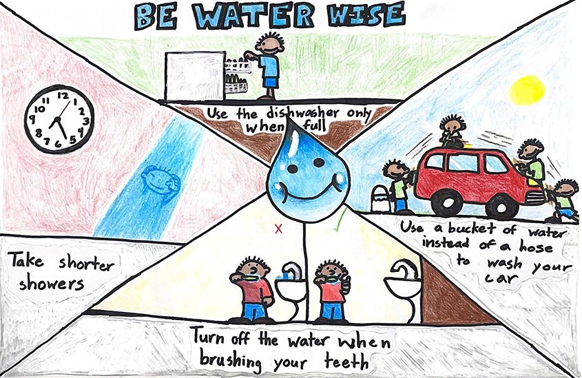 First place: Elias Mendoza, fifth grade, Thurgood Marshall Elementary School. Photo: Otay Water District