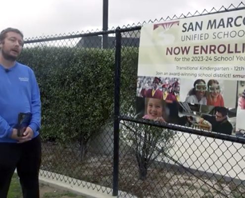 Austin Black, water conservation specialist for Waterwise Consulting, is overseeing the San Marcos School District water audit project. Photo: Vallecitos Water District