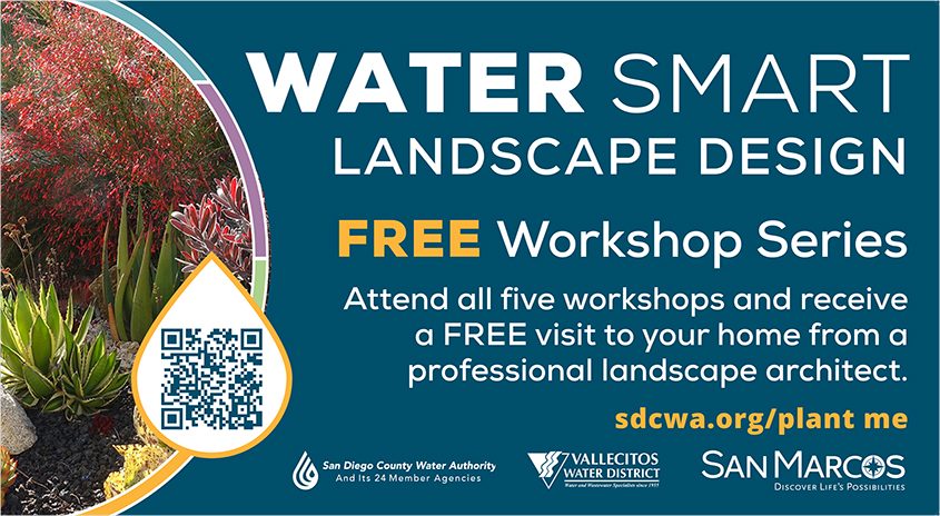 Use the QR Code to access landscape design workshop information and to register. free landscape workshops