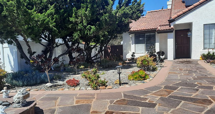 The results of Mily Le's landscape makeover, which won second place. Photo: Vallecitos Water District 2023