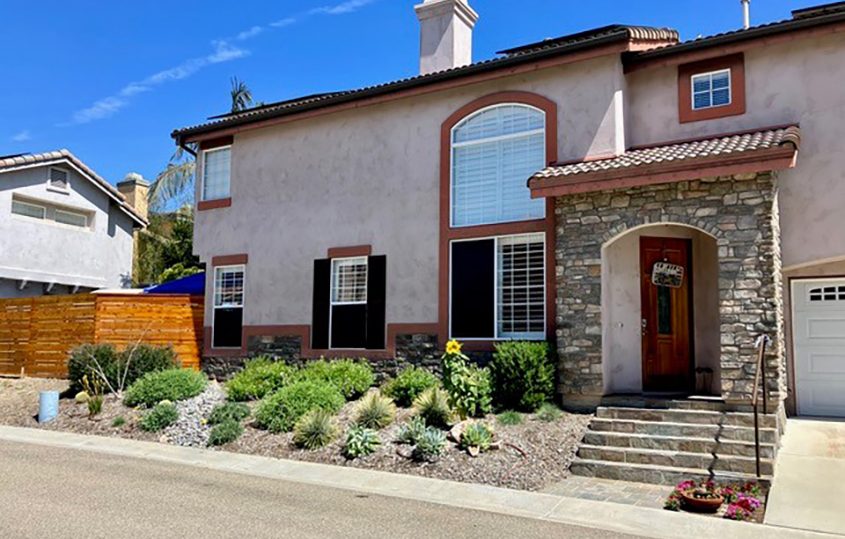 Dean Williams' home after completing his landscape makeover. Photo: Vallecitos Water District