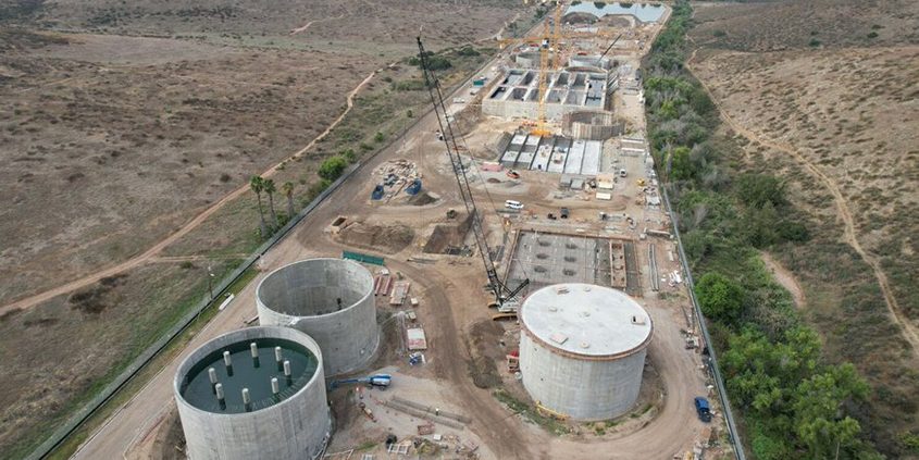 The East County Advanced Water Purification project is making significant progress on construction toward its 2026 opening. Photo: East County AWP