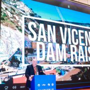 Dr. Malcolm Dunstan of MAD & Associates represents the team including the Water Authority at the award ceremony, MAD & Associates led the RCC mix design for the San Vicente Dam Raise project. Photo: International Commission on Large Dams