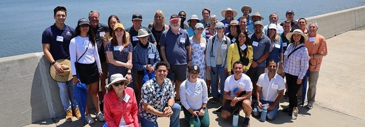 Summer 2023 Citizens Water Academy participants tour Olivenhain Dam. Photo: San Diego County Water Authority