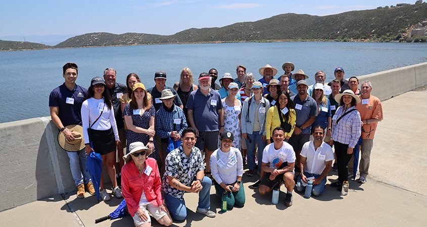Summer 2023 Citizens Water Academy participants tour Olivenhain Dam. Photo: San Diego County Water Authority