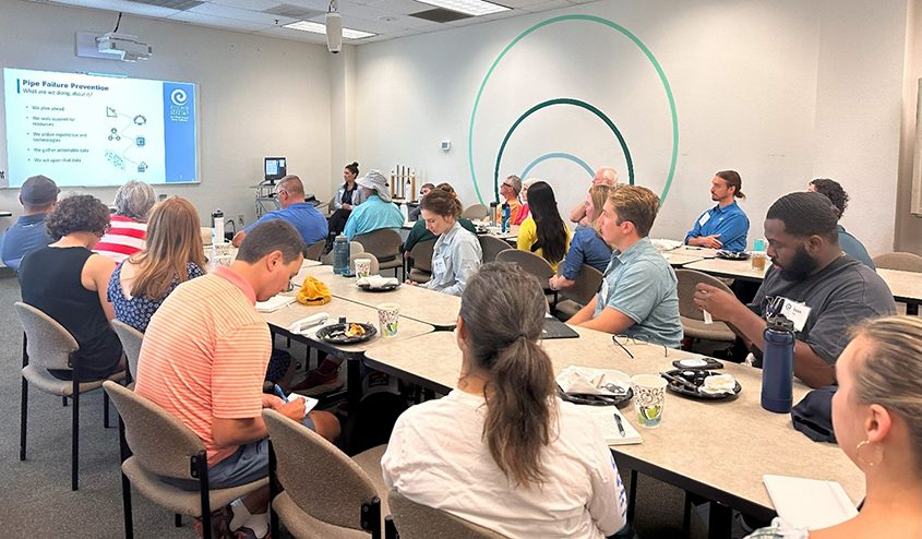 Citizens Water Academy participants learn about Operations and Maintenance over breakfast. Photo: San Diego County Water Authority