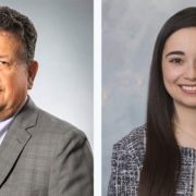 Jose Lopez (L) has been appointed president of the Otay Water District for 2024; Paulina Martinez-Perez (R) has been appointed board president of Sweetwater Authority for 2024. Photos: Otay Water District and Sweetwater Authority