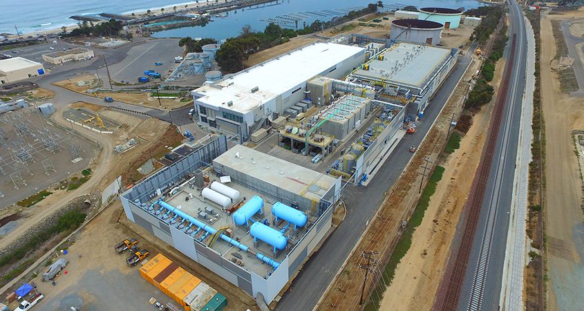 With the help of a federal loan, the Water Authority invested in environmental upgrades to the Claude "Bud" Lewis Carlsbad Desalination Plant, saving ratepayers tens of millions of dollars. Photo: San Diego County Water Authority FY23 annual report