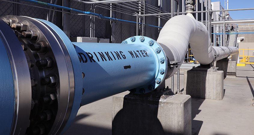 The San Diego County Water Authority added desalinated seawater to its supply portfolio in 2015 with the start of commercial operations at the nation’s largest seawater desalination plant. Photo: San Diego County Water Authority