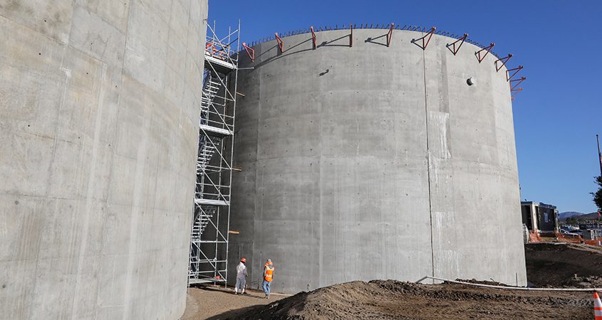 More than 60% of the concrete has been poured for the East County Advanced Water Program water recycling, solids handling and advanced water purification facilities. Photo: East County AWP