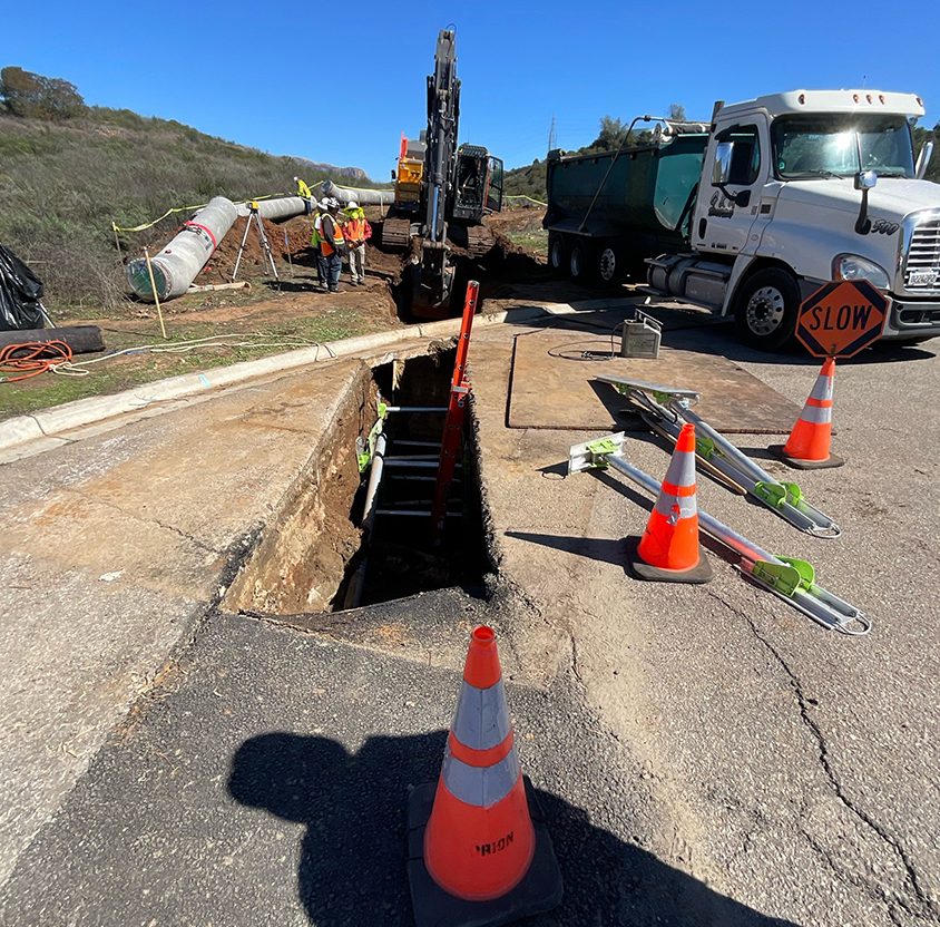 Residents and commuters in Santee and Lakeside can monitor road closures on the East County AWP website. Photo: East County AWP