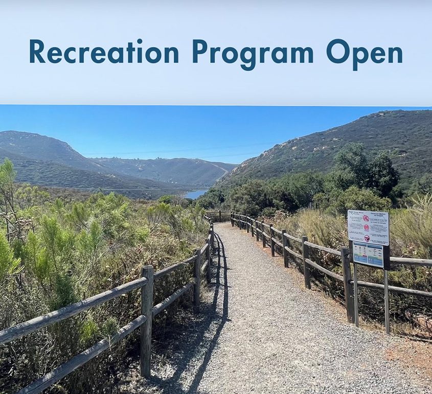Loveland Reservoir is once again open for recreational activities. Photo: Sweetwater Authority