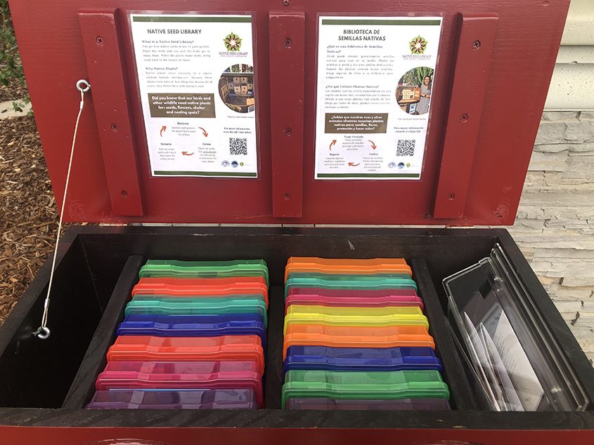 A look inside the Vallecitos Water District's new Native Plant Seed Library. Photo: Chris Robbins, Vallecitos Water District