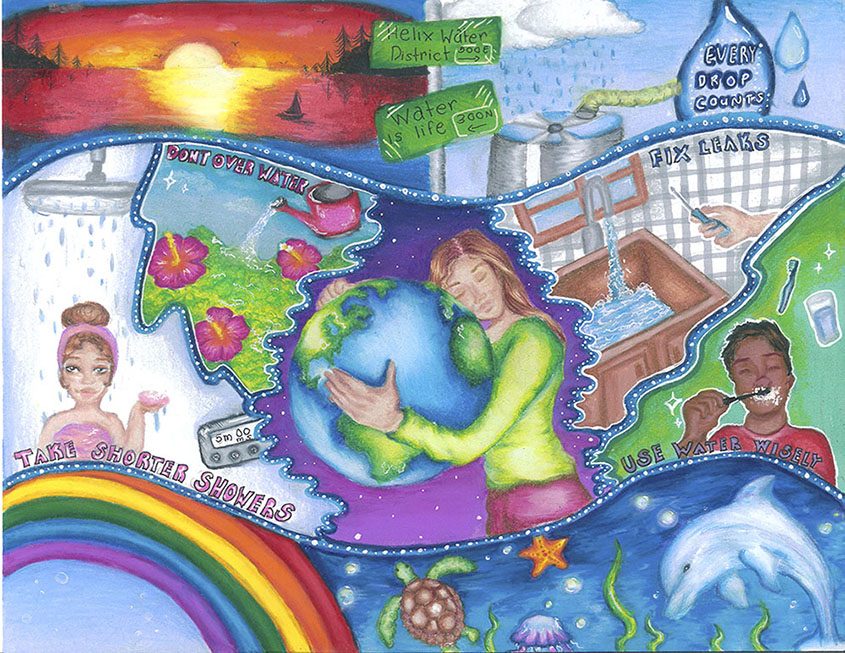First Place – Ranya Boubetana, La Mesa Arts Academy, Grade 7 2024 Helix Student Poster Contest