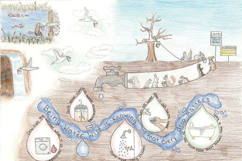 Third Place – Audrey Robinson, Art with Larisse Art School, Grade 8 2024 Helix Student Poster Contest