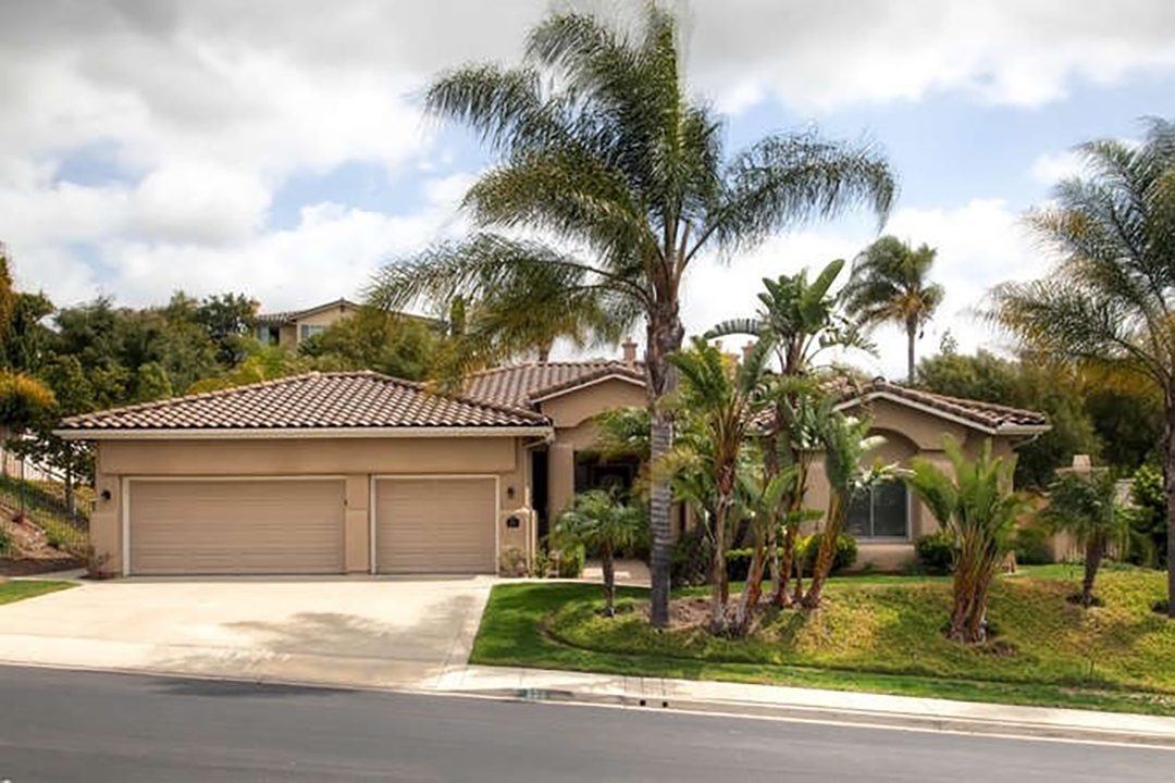 The Palmer home landscaping before its award-winning makeover. Photo: City of Escondido