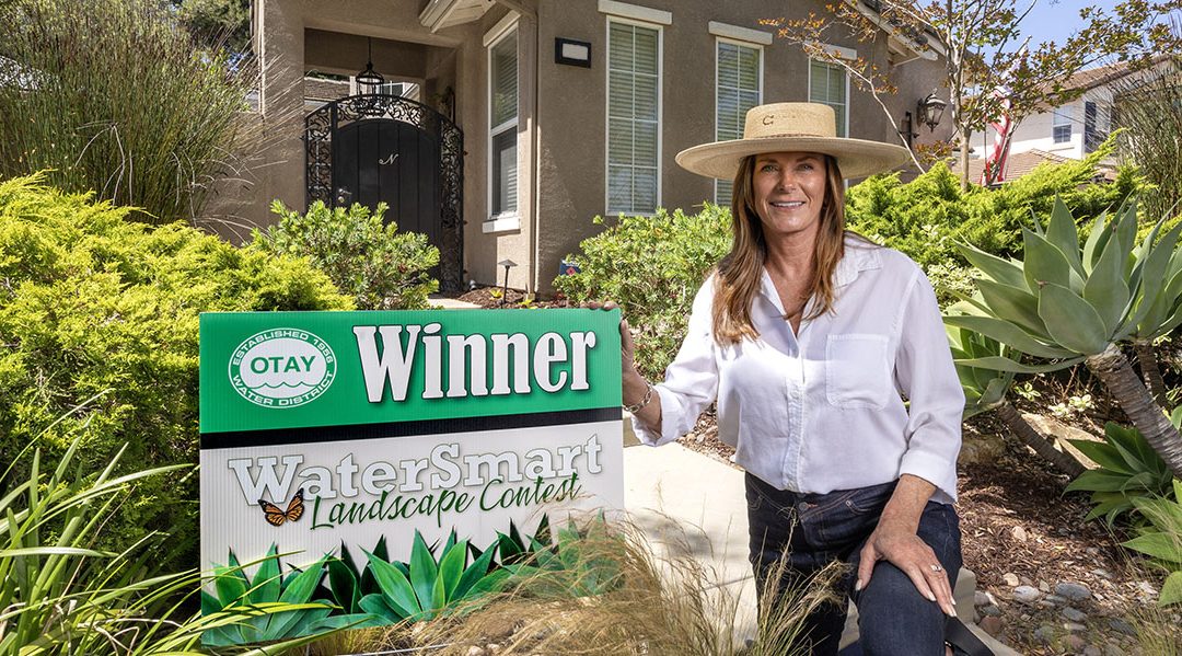 Shannon Nembach recommends homeowners consider waterwise landscape plans of their own. Photo: Otay Water District landscape design