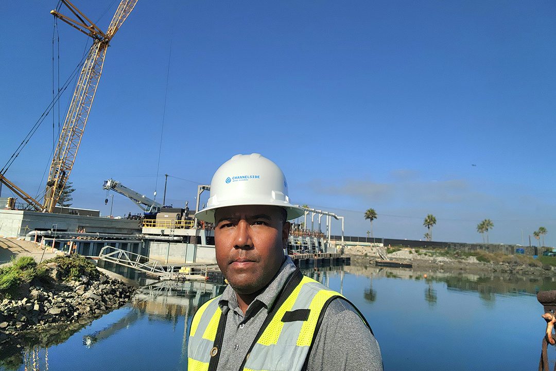 Shawn McCoy now works full time as an environmental resources manager for Channelside Water Resources LP at the Claude "Bud" Lewis Carlsbad Desalination Plant. Photo: San Diego County Water Authority
