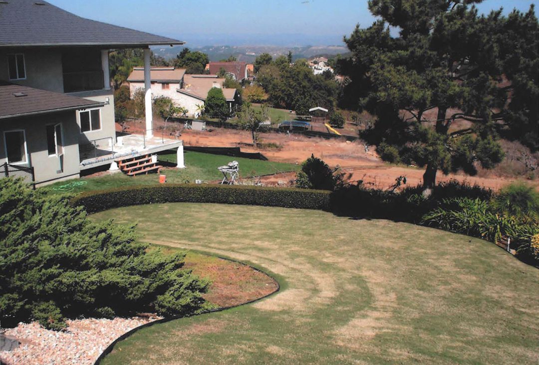 John Allen's yard prior to its landscape design makeover. Photo: Vallecitos Water District diverse design