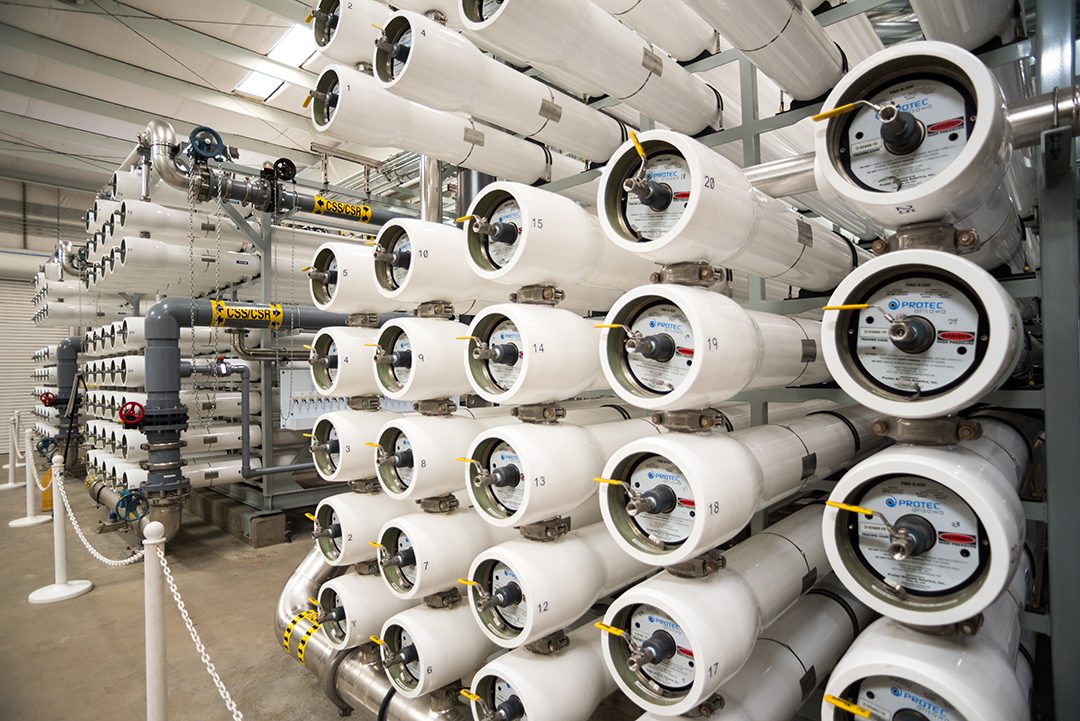 The Stanford University group visited the Robert A. Perdue Water Treatment Plant and Sweetwater Reservoir, as well as the Richard A. Reynolds Groundwater Desalination Facility in Chula Vista. Photo: Sweetwater Authority