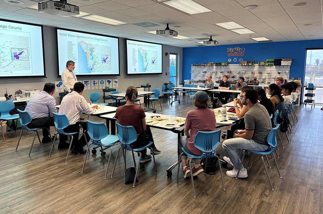 “It was our honor to host the Stanford group and engage in these important discussions with the next generation of leaders," said Board Chair Paulina Martinez-Perez. Photo: Sweetwater Authority