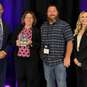 (L to R): Dave Pedersen, General Manager, Las Virgenes Municipal Water District, Water ReUse President; Erica Wolski, General Manager, and Director Jacob Zoria, Ramona Municipal Water District; Brenley McKenna, Water ReUse Executive Director. Photo: Ramona Municipal Water District
