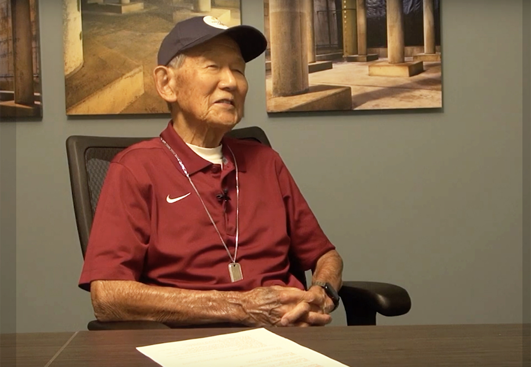 Jack Kubota participated in an interview with Vallecitos Water District staff sharing recollections of the region's water and wastewater development history. Photo: Vallecitos Water District