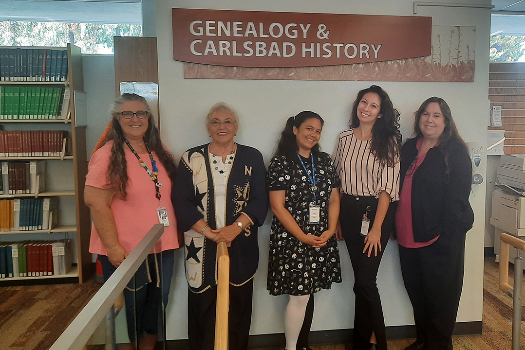 Library staff working with Genealogy and Carlsbad History at the City of Carlsbad Library assisted with project research. Additional help came from Cal State San Marcos Special Collections Library, MWD, and the San Diego History Center in San Diego. Photo: Vallecitos Water District