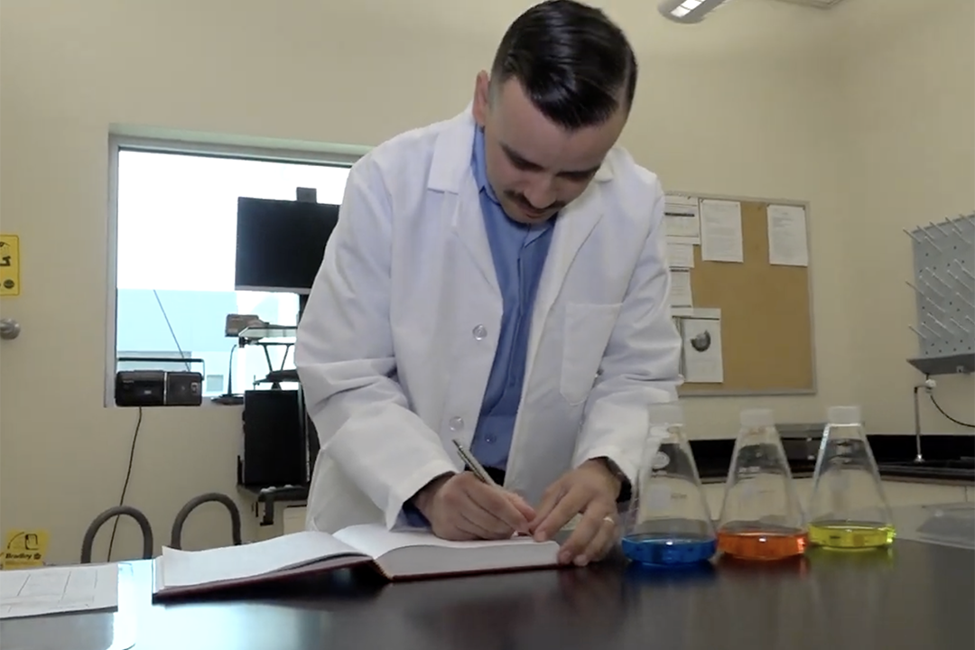 Marselino Sanchez says successful job candidates have strong mathematics and analytical skills they can apply to managing water quality. Photo: Vista Irrigation District/Video Capture