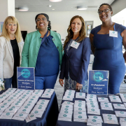 (L to R) Women in Water committee members Vicki Quiram, Senior Consultant, MKN (recently retired General Manager of Carlsbad Municipal Water District); Vanessa Murrell, Center for Water Studies, Cuyamaca College; Maria Rose and Karla Sanchez, San Diego County Water Authority. Photo: San Diego County Water Authority