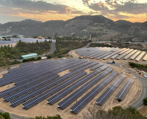 Formerly known as the Twin Oaks Reservoir Facility, it is now renamed the Ed Pedrazzi Water Storage Facility. Photo: Vallecitos Water District