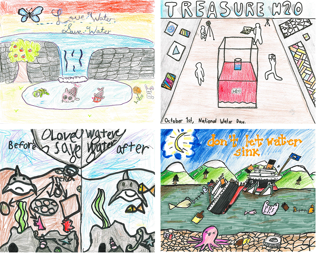 Finalists in the 2025 City of Escondido Student Poster Contest also include (clockwise from top left): Ava Barclay, Ethan Blades, Landon Hickman, Michael Harmon. Photo: City of Escondido