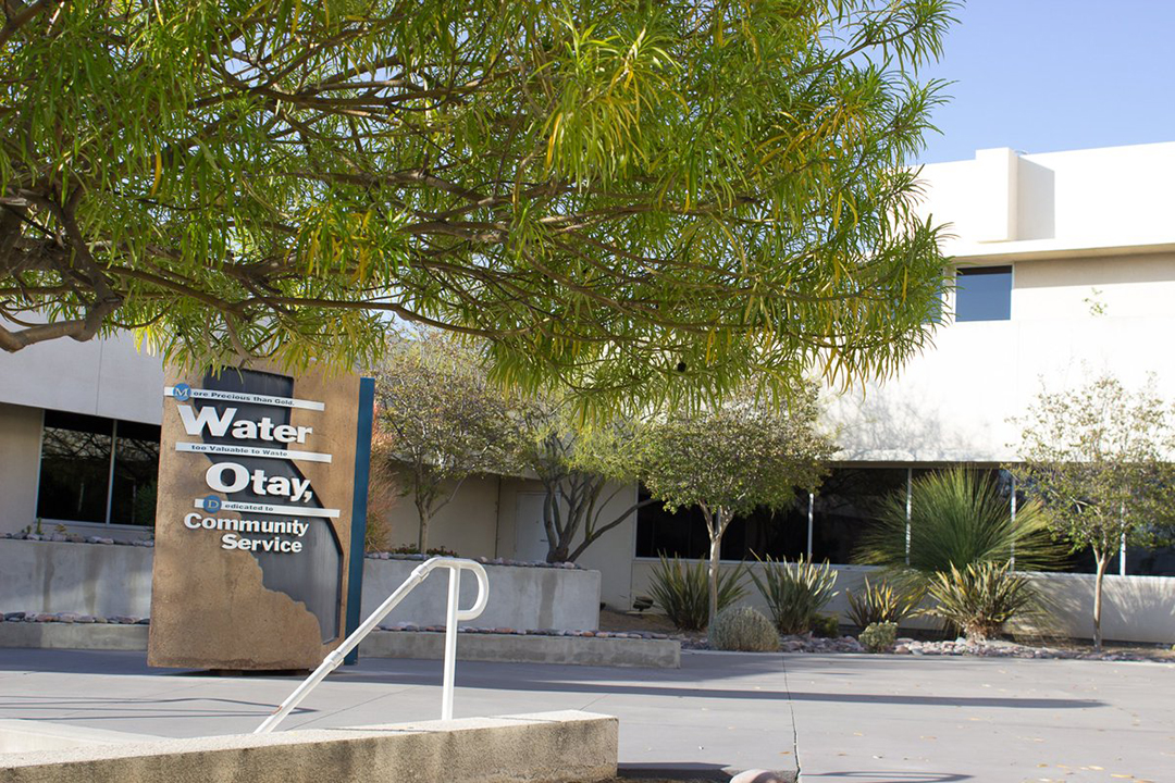 The Otay Water District's commitment to transparency was recognized with the Special District Leadership Foundation award. Photo: Otay Water District