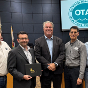 Otay Water District board members receive the District Transparency Certificate of Excellence from the Special District Leadership Foundation at the May board meeting. Photo: Otay Water District