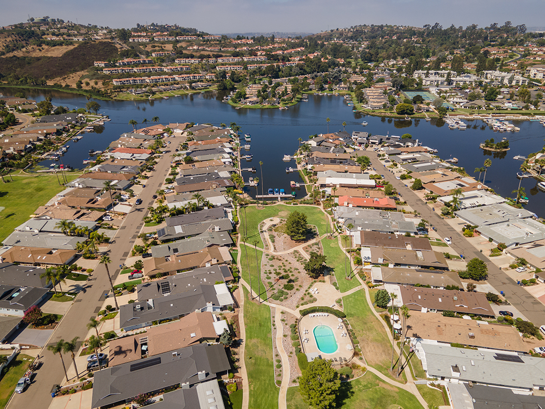 Preventing runoff into Lake San Marcos is a benefit of the new landscaping. Photo: County of San Diego
