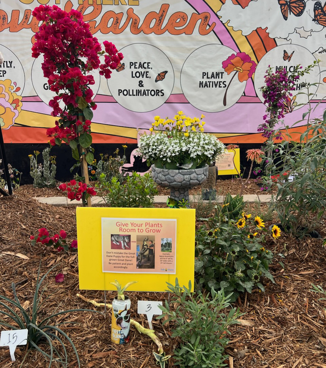 The exhibit features tips on planning your landscape design to accomodate plant growth, and features many native plant choices. Photo: San Diego County Water Authority