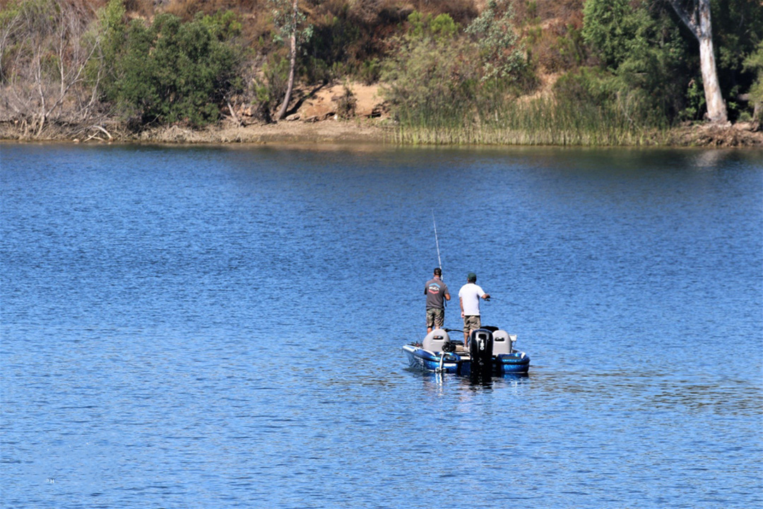 Fishing hours are extended at Lake Jennings during summer months. Photo: Lake Jennings