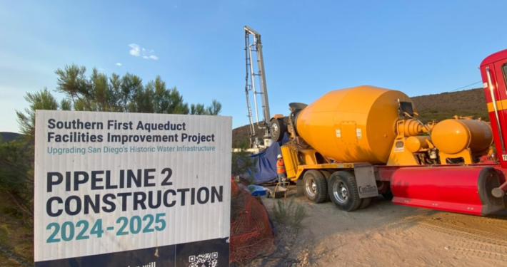Work being done on the First Aqueduct.