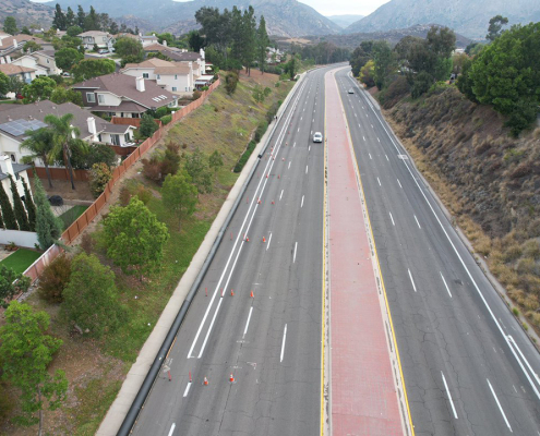 The East County AWP construction team is working to install a 28-inch bypass pipeline along Mission Gorge Road. It is 20,500 linear feet, or about 3.9 miles long. Photo: East County AWP