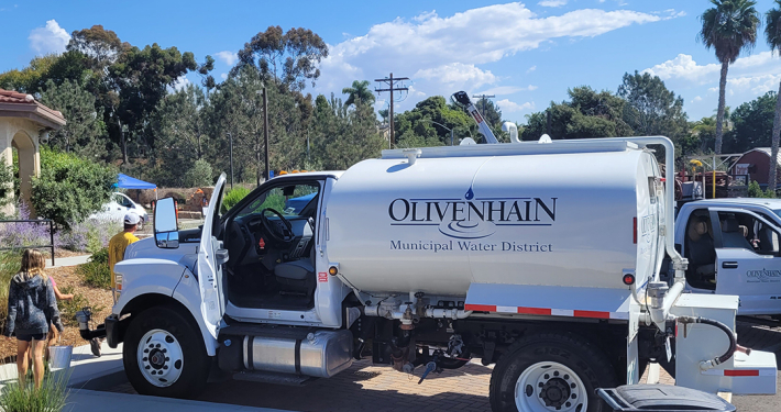 The September 6 Open House event will feature OMWD departments and customer programs, and OMWD and Leucadia Wastewater District will display several of their specialized utility vehicles. Photo: Olivenhain Municipal Water District