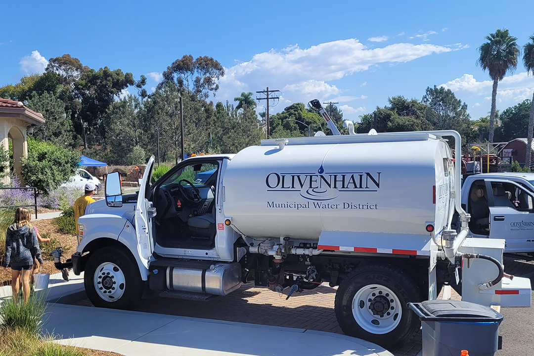 The September 6 Open House event will feature OMWD departments and customer programs, and OMWD and Leucadia Wastewater District will display several of their specialized utility vehicles. Photo: Olivenhain Municipal Water District