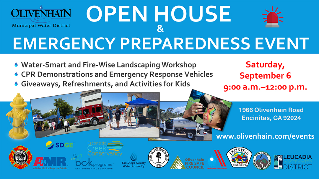 The OMWD Open House and Emergency Preparedness Event offers a variety of displays and informational booths. Photo: Olivenhain Municipal Water District