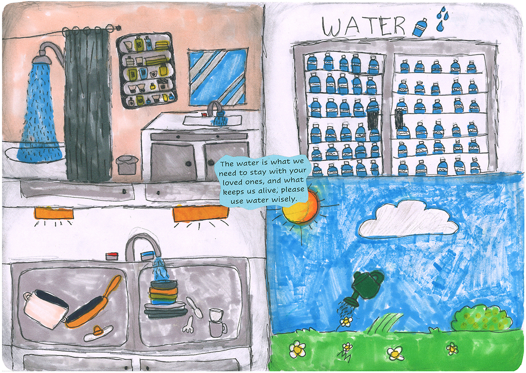 Mila Vega's winning artwork won first place in the sixth grade category. Photo: Otay Water District
