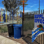 A Reason To Survive (ARTS) interns co-designed, fabricated, and installed seven new pieces of community art at the Sweetwater Spigot, elevating a free water source and highlighting the importance of water conservation. Photo: A Reason To Survive