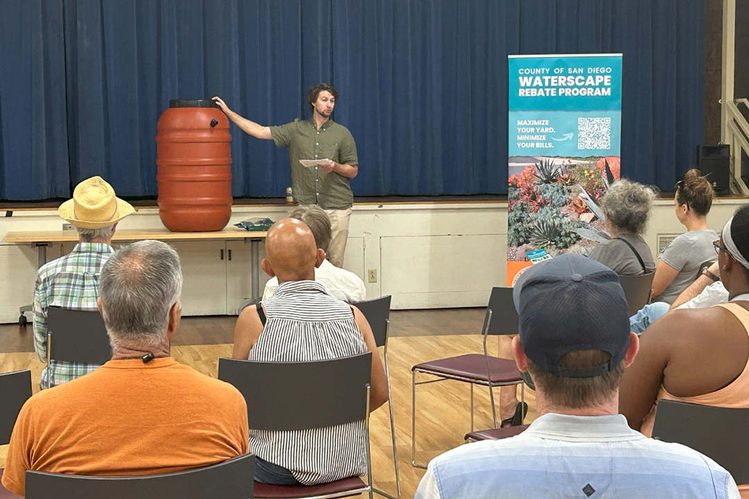 Workshops can help San Diego County residents, businesses, and agricultural producers get cash rebates for water-saving improvements like efficient landscaping and irrigation upgrades. Photo: County of San Diego