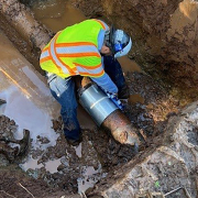 Vallecitos Water District is nearing completion of the Tres Amigos waterline replacement project in the northern part of its district. Photo: Vallecitos Water District