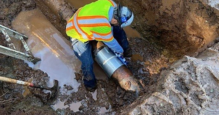 Vallecitos Water District is nearing completion of the Tres Amigos waterline replacement project in the northern part of its district. Photo: Vallecitos Water District
